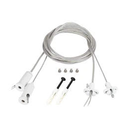 Фото #1 товара Подвес токопроводящий ARL-2x2m Set WHITE (Pad 15x2mm, 2x20AWG) (Arlight, провод 2x0.5)