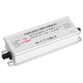 Фото #1 товара Блок питания ARPV-24200-A1 (24V, 8.3A, 200W) (Arlight, IP67 Металл, 3 года)