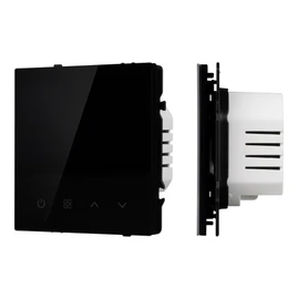 Фото #1 товара Терморегулятор SWT-NOBE-MTE-SFPL-BK (электрический тёплый пол) (Arlight, Черный оникс)