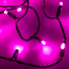 Фото #1 товара Светодиодная гирлянда ARD-STRING-CLASSIC-10000-BLACK-100LED-STD PINK (230V, 7W) (Ardecoled, IP65)