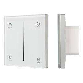 Фото #1 товара Панель SMART-P36-DIM-IN White (230V, 1.2A, TRIAC, Sens, 2.4G) (Arlight, IP20 Пластик, 5 лет)