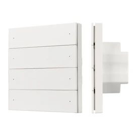 Фото #1 товара INTELLIGENT ARLIGHT Кнопочная панель SMART-ZB-801-22-1G-8SC-MULTI-IN White (230V) (IARL, IP20 Пластик, 5 лет)