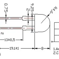 Фото #2 товара Светодиод ARL-10080UYC4-80 (Arlight, 10мм (круглый))