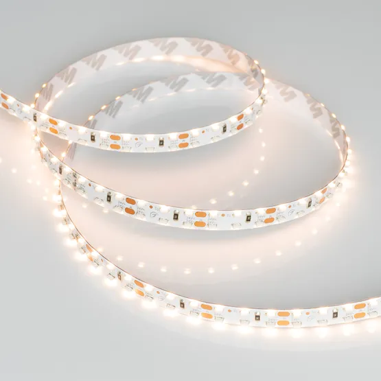 Фото #4 товара Светодиодная лента RS 2-5000 24V Warm3000 2x2 8mm (3014, 240 LED/m, LUX) (Arlight, 14.4 Вт/м, IP20)