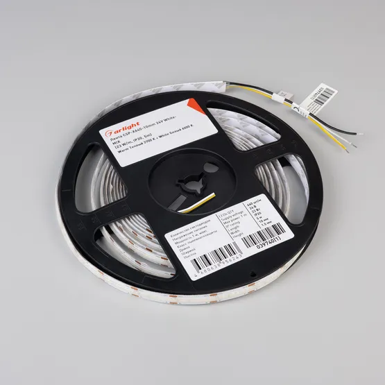 Фото #3 товара Светодиодная лента CSP-X640-10mm 24V White-MIX (23 W/m, IP20, 5m) (Arlight, Изменяемая ЦТ)