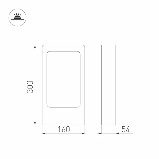 Фото #4 товара Светильник LGD-Path-Frame-J300B-7W Warm White (Arlight, IP54 Металл, 3 года)