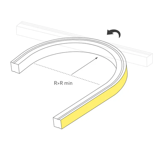 Фото #5 товара Грейзер THOR-TOP-B70-10x10mm 24V Warm1900 (15 W/m, IP67, 5m, wire x2) (Arlight, Вывод вниз, 3 года)