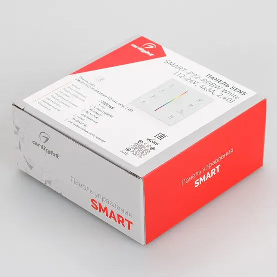 Фото #3 товара Панель Sens SMART-P22-RGBW White (12-24V, 4x3A, 2.4G) (Arlight, IP20 Пластик, 5 лет)