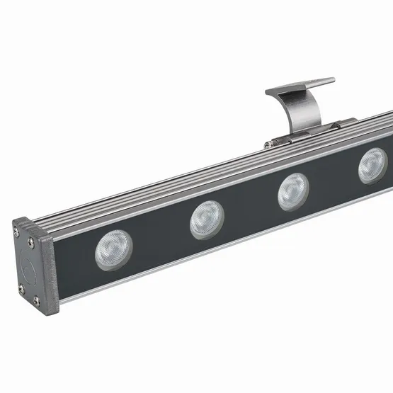 Фото #1 товара Светодиодный прожектор AR-LINE-1000S-18W-24V RGB (Grey, 30 deg, DMX512) (Arlight, Закрытый)