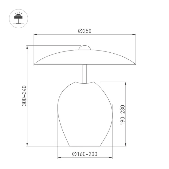 Фото #6 товара Светильник SP-UMANI-TAB-S25x34-6W Warm2700 (BK, 90 deg, 230V) (Arlight, IP20, Натуральный камень, 5 лет)