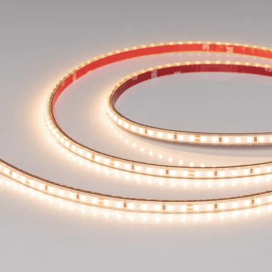 Фото #1 товара Светодиодная лента герметичная RTW-PS-A140-7mm 24V Warm3000 (10 W/m, IP67, 5m) (Arlight, CRI>90)