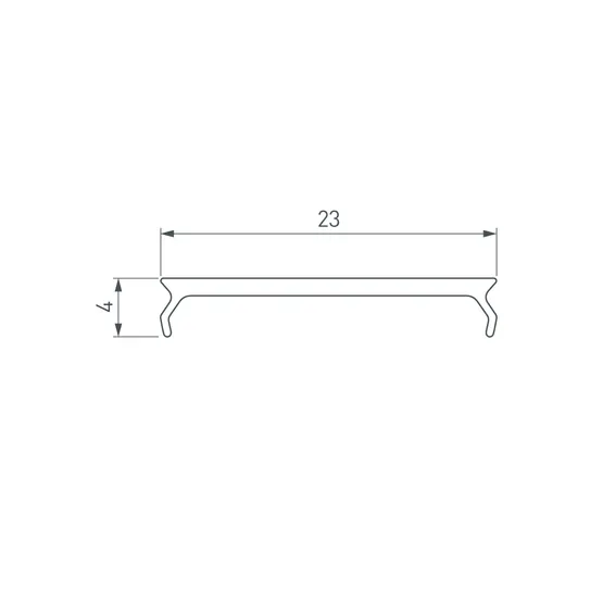 Фото #2 товара Экран MAT-L-BLACK-3000 черный для PLS-LOCK (Arlight, Пластик)