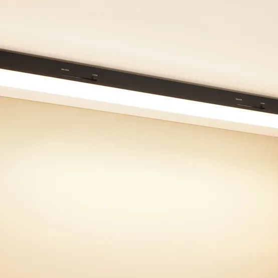 Фото #2 товара Светильник LGD-LUNGO-4TR-L1200-39W-60W Warm3000 (Черный, 120 deg, 230V) (Arlight, IP20 Металл, 5 лет)