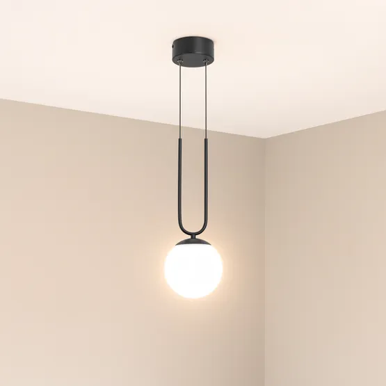 Фото #2 товара Светильник SP-BEADS-HANG-U-R130-10W Warm3000 (BK, 275 deg, 230V) (Arlight, IP20 Металл, 5 лет)