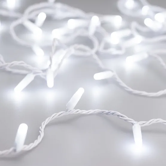 Фото #1 товара Светодиодная гирлянда ARD-STRING-CLASSIC-1000-WHITE-100LED-MILK-PULSE White (230V, 7W) (Ardecoled, IP65)