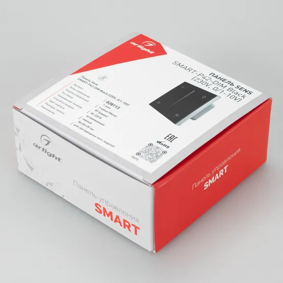 Фото #3 товара Панель SMART-P35-DIM-IN Black (230V, 0-10V, Sens, 2.4G) (Arlight, IP20 Пластик, 5 лет)