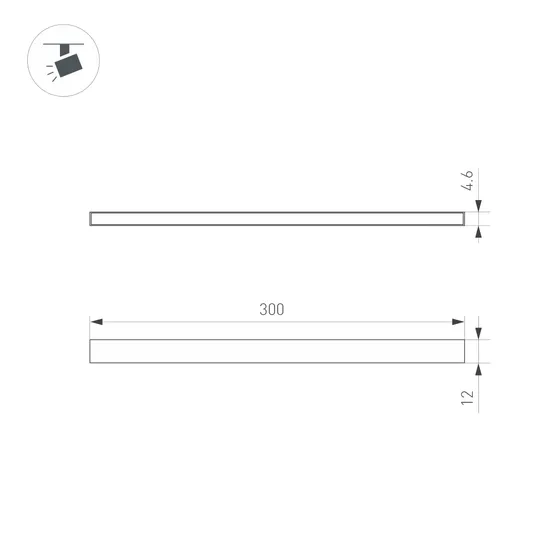 Фото #5 товара Светильник MAG-MICROCOSM-STRIP-L300-5W Warm3000 (BK, 100 deg, 24V) (Arlight, IP20 Металл, 3 года)