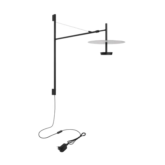 Фото #4 товара Светильник SP-CAMPANA-WALL-L1450-9W Warm3000 (BK, 130 deg, 230V, TELESCOPIC) (Arlight, IP20 Металл, 5 лет)