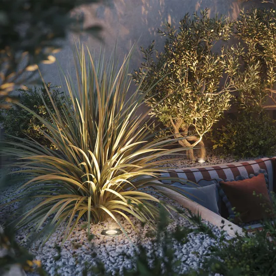 Фото #3 товара Светильник LTD-DAFNA-GROUND-R260-48W Warm3000 (SL, 10 deg, 230V) (Arlight, IP67 Металл, 5 лет)