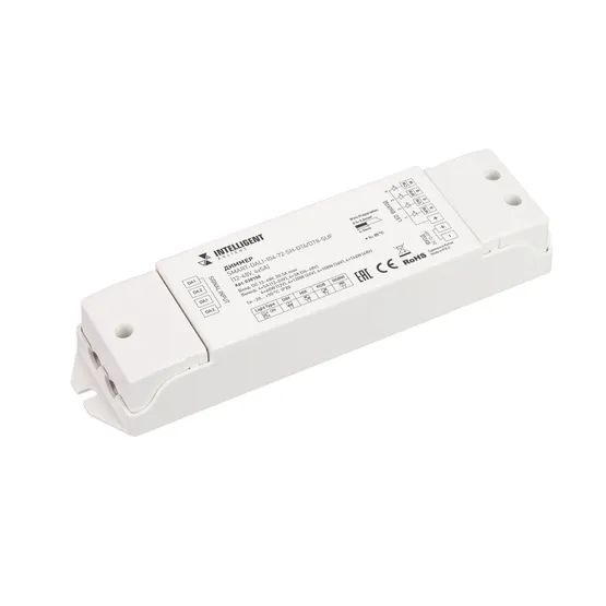 Фото товара INTELLIGENT ARLIGHT Диммер SMART-DALI-104-72-SH-DT6/DT8-SUF (12-48V, 4x5A) (IARL, IP20 Пластик, 5 лет)