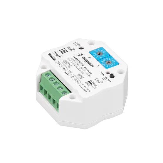 Фото товара INTELLIGENT ARLIGHT Конвертер SMART-DALI-301-72-SH-IN (24V, TUYA Wi-Fi, 2.4G) (IARL, IP20 Пластик, 5 лет)