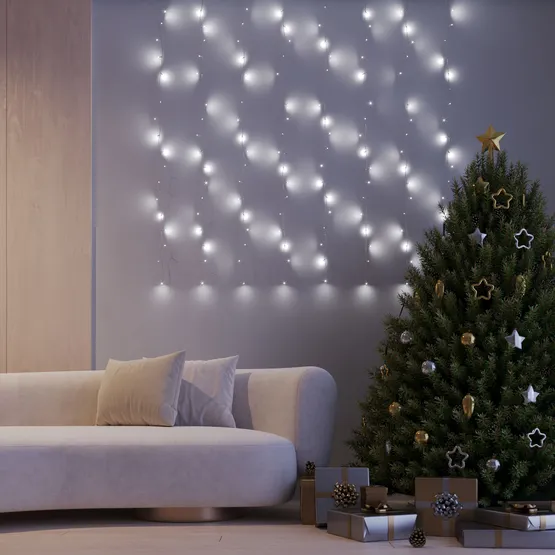 Фото #4 товара Светодиодная гирлянда ARD-CURTAIN-HOME-1500x1500-CLEAR-144LED White (230V, 6W) (Ardecoled, IP20)