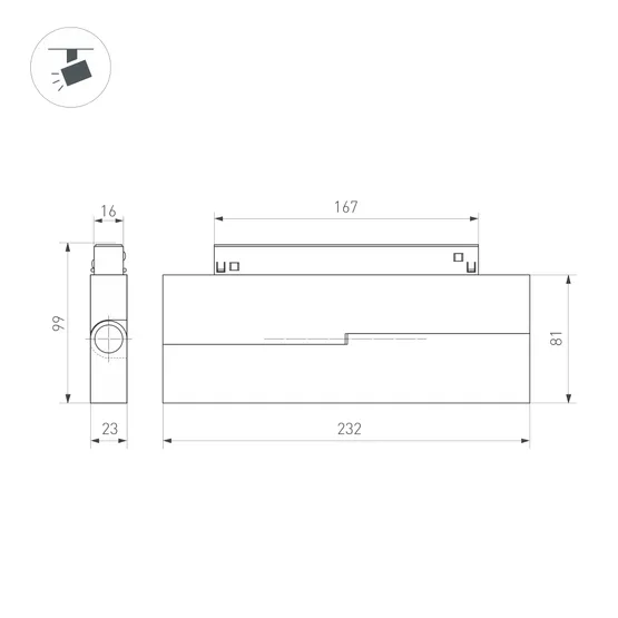 Фото #5 товара Светильник MAG-ORIENT-FLAT-FOLD-S230-12W Warm3000 (WH, 80 deg, 48V DALI) (Arlight, IP20 Металл, 5 лет)