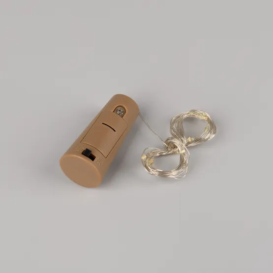 Фото #2 товара Светодиодная гирлянда ARD-DEW-HOME-2000-CLEAR-20LED-STD Purple (1.5V, Battery Pack, Cork) (Ardecoled, IP20)