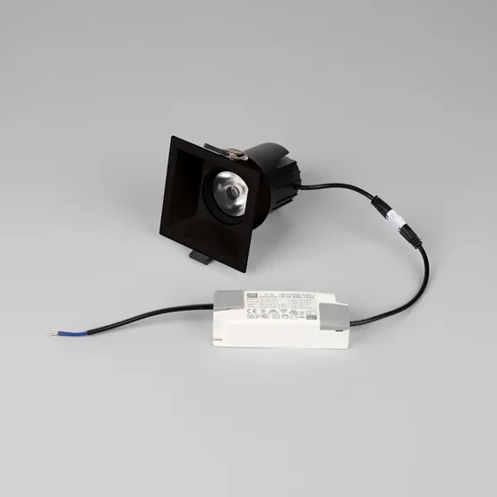 Фото #4 товара Светильник MS-FLOW-BUILT-S85x85-12W Warm3000 (BK, 38 deg, 230V) (Arlight, IP20 Металл, 5 лет)