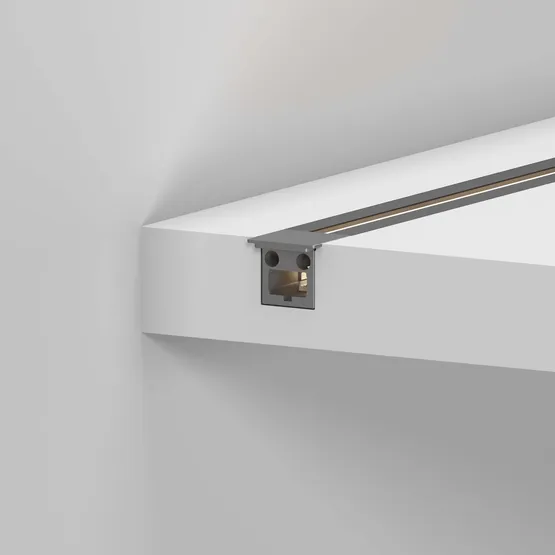 Фото #3 товара Профиль с экраном SL-MINI-3-H10-F12-2000 IRON GREY (Arlight, Алюминий+пластик)