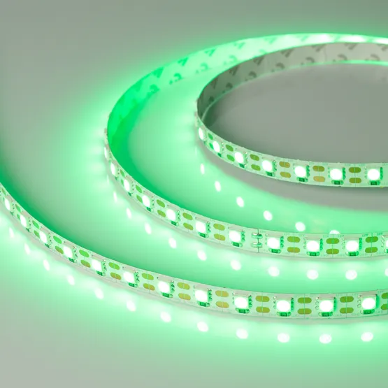 Фото #3 товара Светодиодная лента RT 2-5000 12V Cx1 Green 2x (5060, 360 LED, LUX) (Arlight, 15.6 Вт/м, IP20)