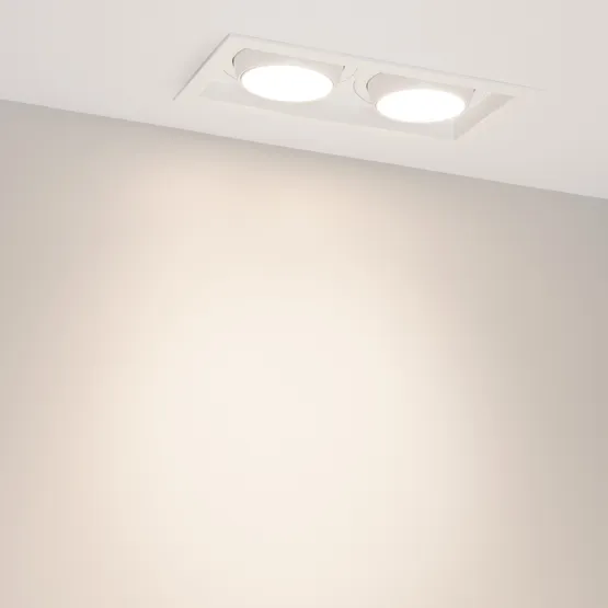 Фото #6 товара Светильник MS-VORTEX-BUILT-S250x140-2x30W Day4000 (WH-WH, 50 deg, 230V) (Arlight, IP20 Металл, 5 лет)
