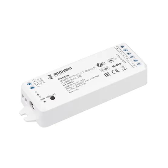 Фото товара INTELLIGENT ARLIGHT Диммер SMART-PWM-102-72-RGB-SUF (12-24V, 3x4A, ZB) (IARL, Пластик)