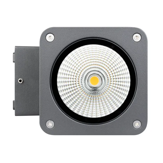 Фото #4 товара Светильник LGD-EVO-WALL-S100x100-12W Warm3000 (GR, 44 deg, 230V) (Arlight, IP54 Металл, 3 года)