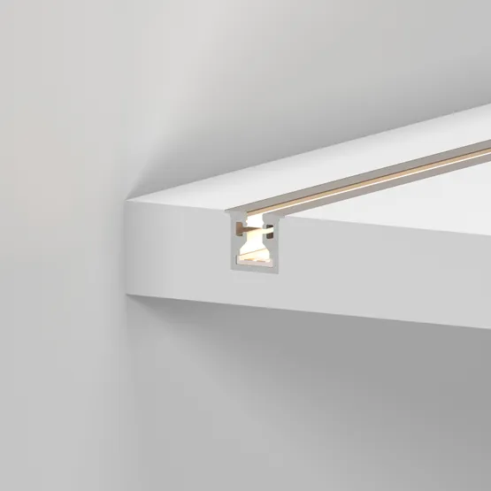 Фото #3 товара Профиль с экраном SL-MINI-3-H10-F12-2000 CHAMPAGNE GOLD (Arlight, Алюминий+пластик)