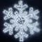 Минифото #1 товара Фигура ARD-SNOWFLAKE-M11-1250x1200-604LED White (230V, 36.5W) (Ardecoled, IP65)